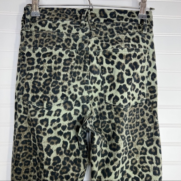 Good American Hi Rise Jegging Skinny Jeans GOOD WAIST Leopard Print Size 4/27 - Picture 9 of 11